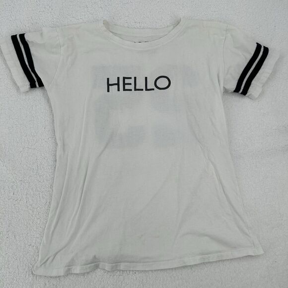 Adele “Hello” 2016 Tour T-Shirt Women’s Medium STAIN 25 Black & White Tee - Picture 2 of 9